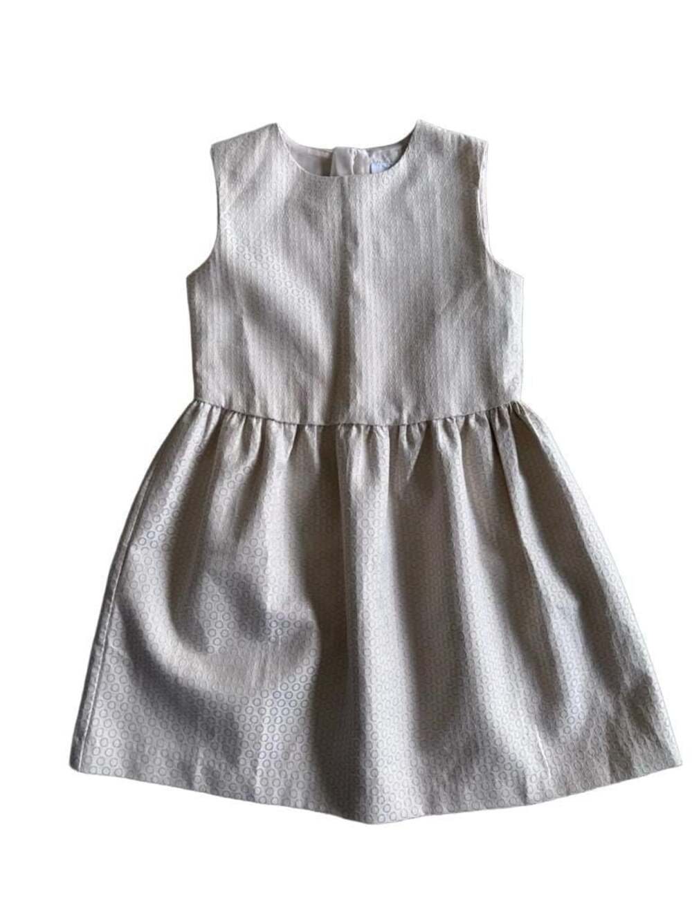 EPK Girls Sleeveless Metallic Circle Pattern Party Dress Size 8